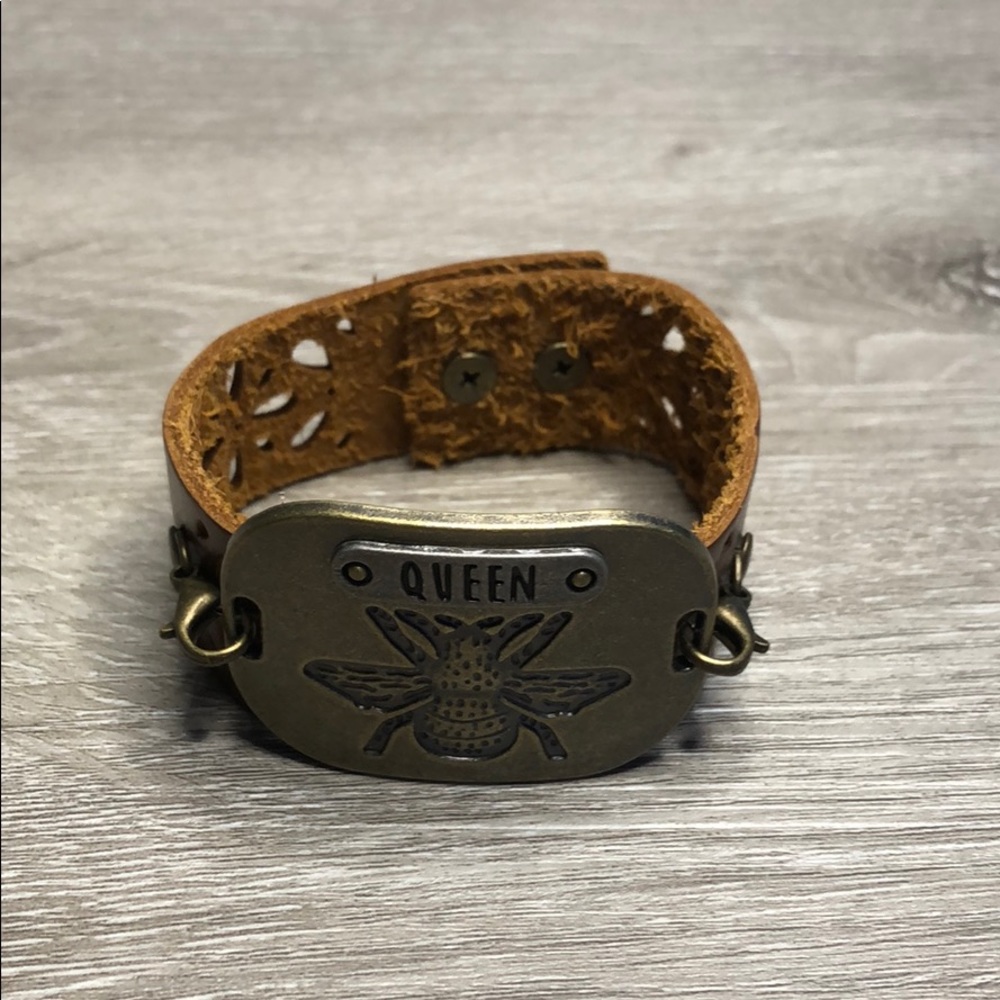 Brown Leather Hand Made Bracelet